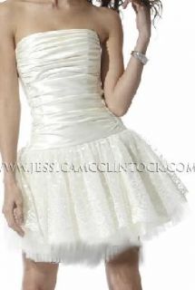 Jessica McClintock 33300 Satin Lace Dress 9