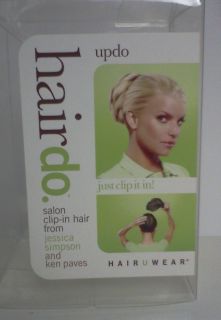 Jessica Simpson and Ken Paves Clip in Hair Brown Chignon