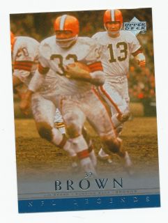 Jim Brown Cleveland Browns 2000 U D NFL Legends