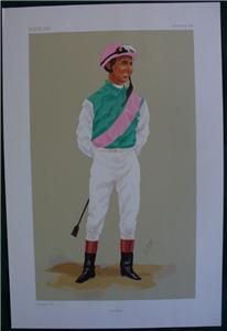 Jerry Bailey Keeneland Jockey Print Horse Racing Vanity Fair Style New