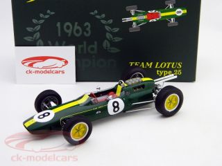 Jim Clark Lotus 25 8 Formula 1 Worldchampion 1963 1 18 Spark