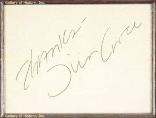 Jim Croce Autograph Sentiment Signed