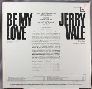 33 LP Record Jerry Vale Be My Love Columbia Records