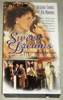 Sweet Dreams VHS HBO 1985 Jessica Lange Ed Harris Wedgeworth Patsy