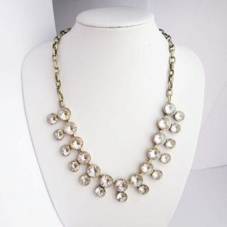 Jewelry J Crew Crystal Double Necklace White RV$132 Freeshipping