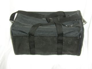 Black Pet Travel Carrier for Dogs or Cats Airline Approved New