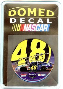NASCAR Decal Sticker Jimmy Johnson 48 Domed Emblems