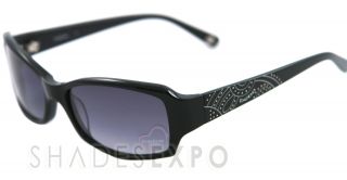 New BEBE Sunglasses BB 7049 Black 001 Jet Cheerful Auth