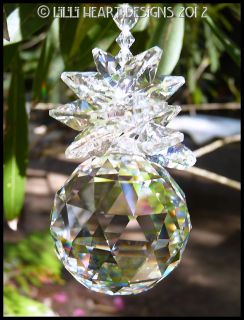 Swarovski Crystal 50mm Ball Huge Pineapple Sun Catcher Lilli Heart