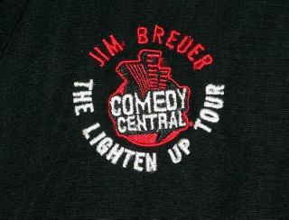 Jim Breuer Comedy Mens Black Lined Sports Jacket L New
