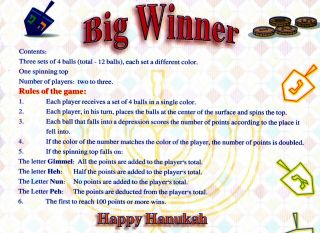 Amazing Chanukah Wooden Dreidel Game Jewish Gifrt New