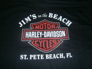 Harley Davidson T Shirt from Jims on The Beach St Pete Beach FL Size