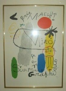 Joan Miro Spain Art Maeght Graphique Lithograph Print