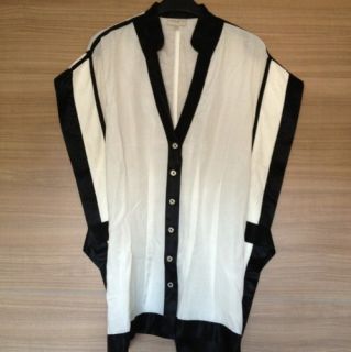 Karen Millen Silk Batwing Shirt UK 6 US 0 2