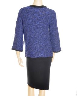 JM Collection Cardigan Womens Blue Sweater Sz PM