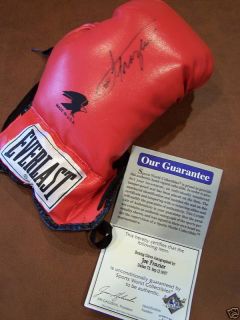 Joe Frazier Signed Auto Boxing Glove Sports World COA