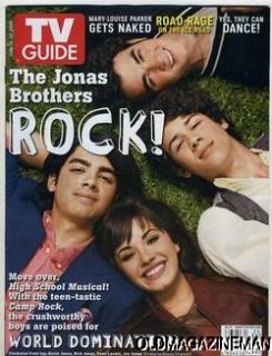 TV Guide June 2008 Kevin Nick Joe The Jonas Brothers Demi Lovato Mary