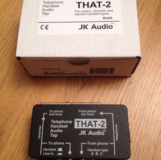 JK Audio That 2 Telephone Headset Audio Tap Module
