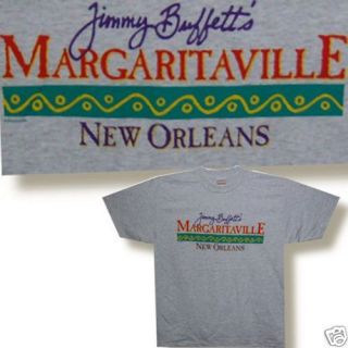 Jimmy Buffett Margaritaville New Orleans Grey T Shirt Large New