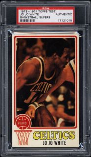 1973 74 Topps Test Supers Jo Jo White PSA Authentic