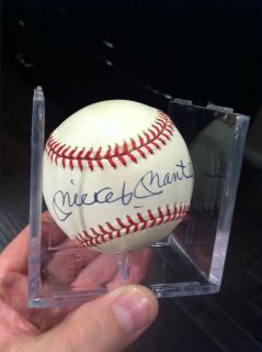   Mantle Autograph baseball Ted Williams and Joe Dimaggio included