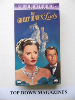 The Great Mans Lady VHS Movie Barbara Stanwyck Joel McCrea