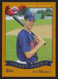 Joe Mauer RC ★ 2002 Topps Rookie Card 622 Minnesota Twins