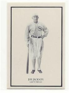 2x3 Shoeless Joe Jackson Small Card Chicago Black Sox Leftfield Full