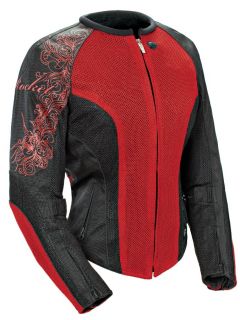 Joe Rocket Ladies Cleo 2 2 Wine Red XS Textile Mesh Motorcycle Jacket