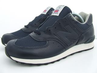 New Balance 576 NVS M576NVS Mens Navy Blue Leather Retro Trainers Made