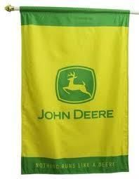 John Deere Banner with  Lincensed Flag New