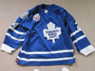 1992 93 Joe Sacco Toronto Maple Leafs Game Worn Jersey with Patch