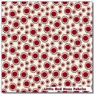 Last 22 Red Dots Bryant Park Wilmington Quilt Shop Fabric
