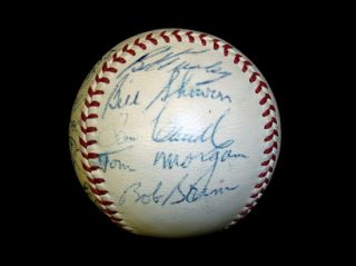 Beautiful 1956 New York Yankees Team Signed OAL Baseball JSA