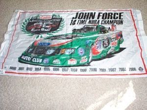 John Force Castrol GTX Ford NHRA Banner