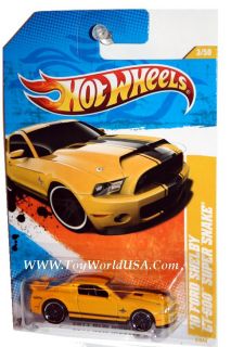 11 Hot Wheels New Model 3 10 Ford Shelby GT 500 Yllw