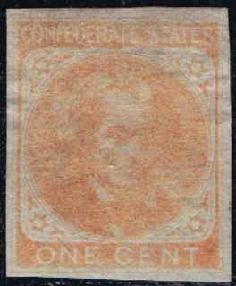 USA Stamp CSA14 1c Confederat​e States 1862 John C Calhoun