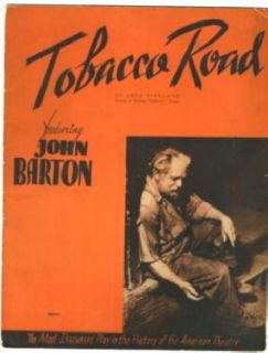 Tobacco Road Souvenir Program John Barton 1942