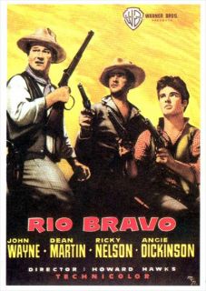 Rio Bravo Movie Poster 27x40 Spanish John Wayne Dean Martin Angie Dickinson  
