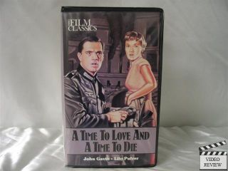 A Time to Love and A Time to Die VHS John Gavin  
