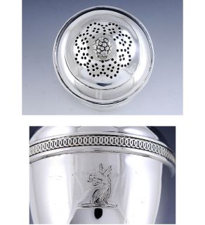 Fabulous Georgian English Sterling Silver Caster Pepper Pot 1805 John Emes  
