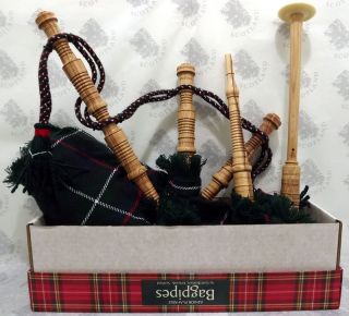 Great Gift Children Junior Playable Scottish Bagpipes Mackenzie Tartan  