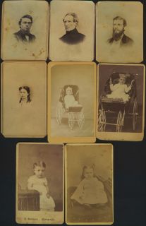 1860s Family Estate CDV Photo Collection Doctor Palmer NY State ID History  
