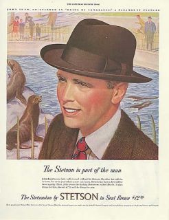 John Lund for Stetson Stetsonian Hat Ad 1949  