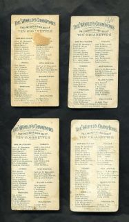 N28 1887 Allen Ginters Boxing Lot 4 Different Sullivan Dempsey Smith Mitchell  