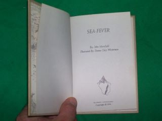 Sea Fever Illustrated Poetry Poem Book John Masefield  