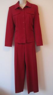 Norton McNaughton 10 P Dress Suit Top Jacket Pant Set Lot Embroidered Career Wor  