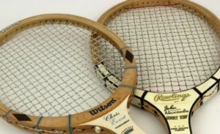 1970s Chris Evert John Newcombe Tennis Rackets  