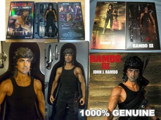 Rambo III 3 First Blood Sylvester Stallone John Hottoys Hot Toys Figure AQ2131  