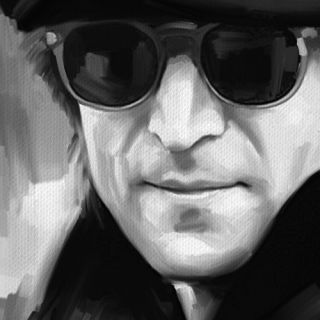 John Lennon Abstract Poster CD Painting Canvas Art Giclee Print XLarge  